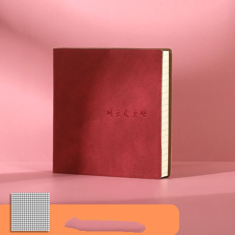 Carnet de notes carrées Livre de journal de surface en cuir en mesh