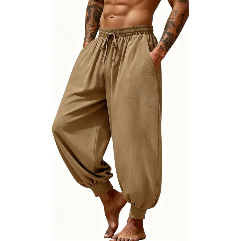 Pantalons de sport en couleur solide d'été pour hommes simples Pants à jogger résistant à l'usure rapide