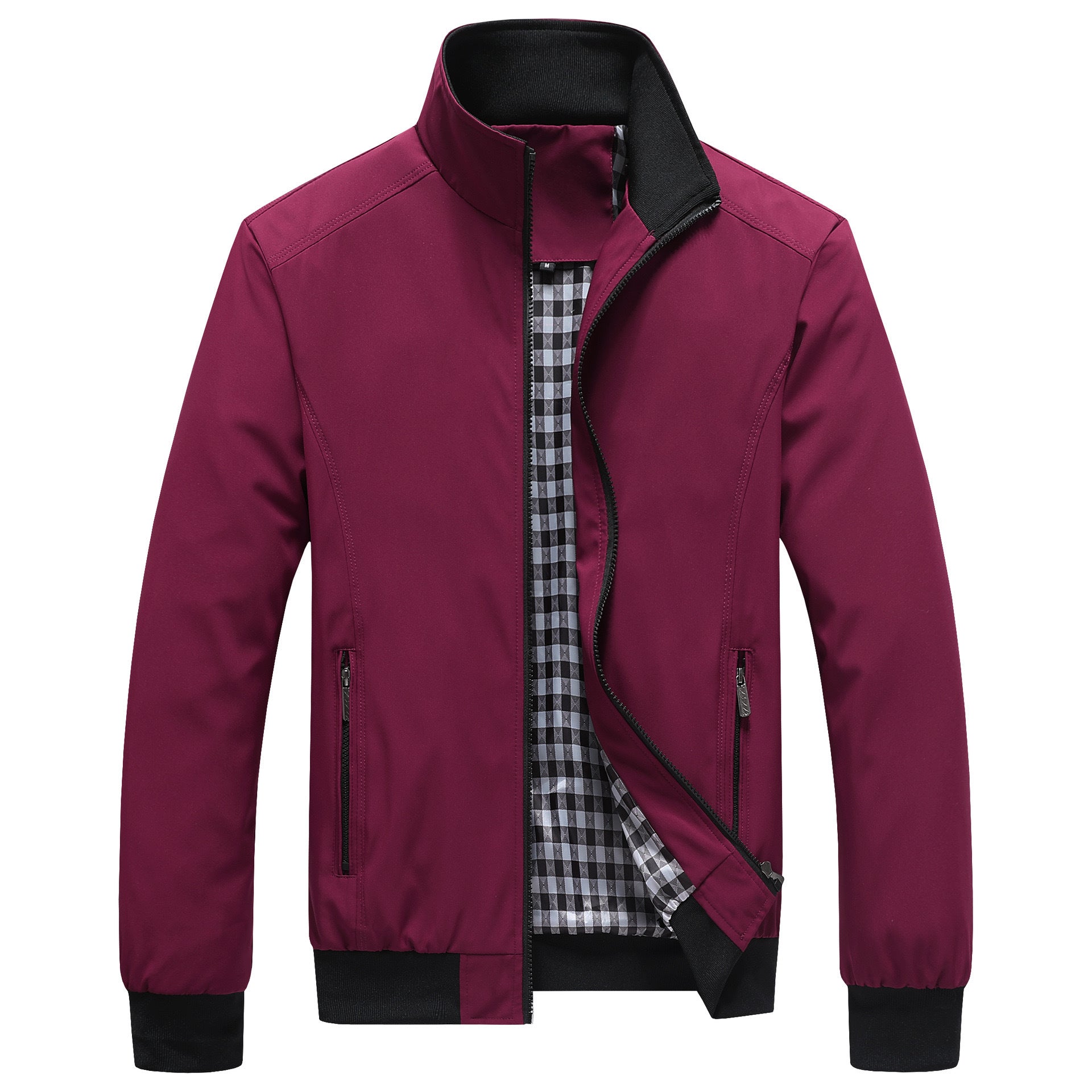 Homme Casual Sporty Loose-fitting Stand-collar Veste respirante