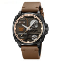Skmei Véritables articles Montres Homme Vent mécanique Grand Cadran Montre Quartz Homme 30 M Waterpr