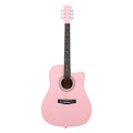 Guitare acoustique rose de 41 pouces en forme de barrique avec choix