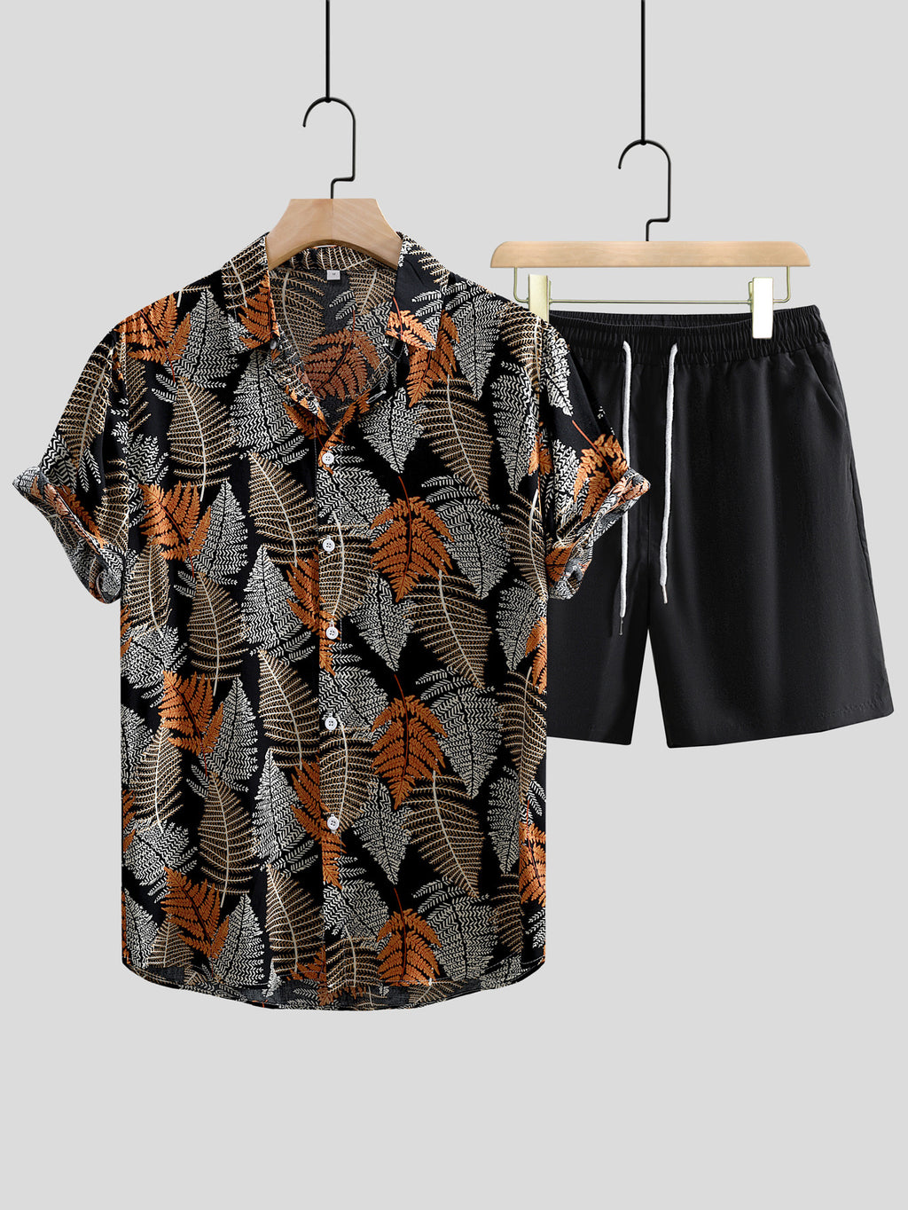 Chemise à manches courtes imprimées pour hommes