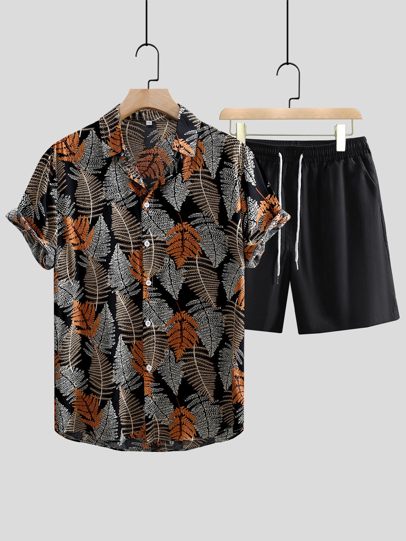 Chemise à manches courtes imprimées pour hommes