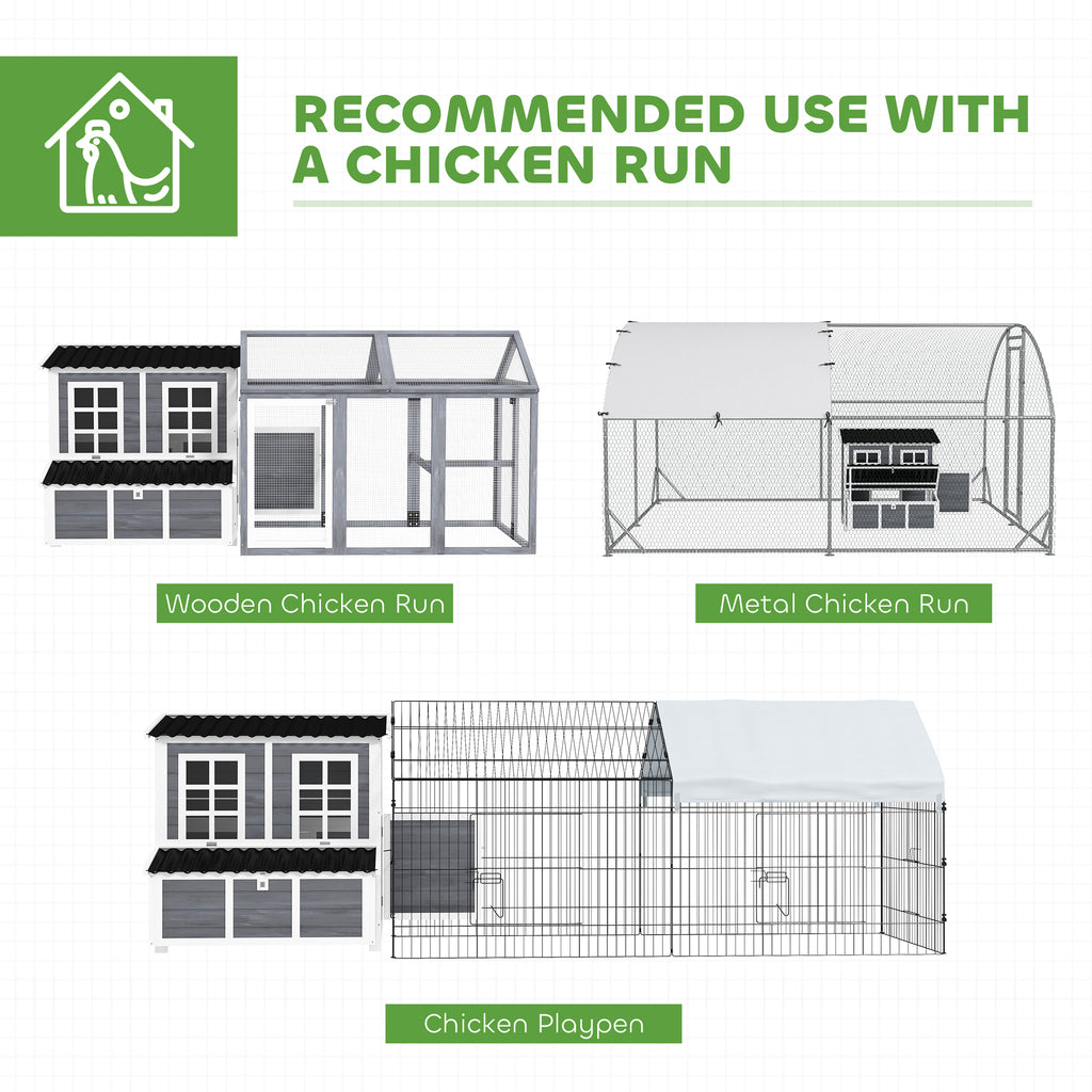 Coop de chien en bois avec boîte de nid
