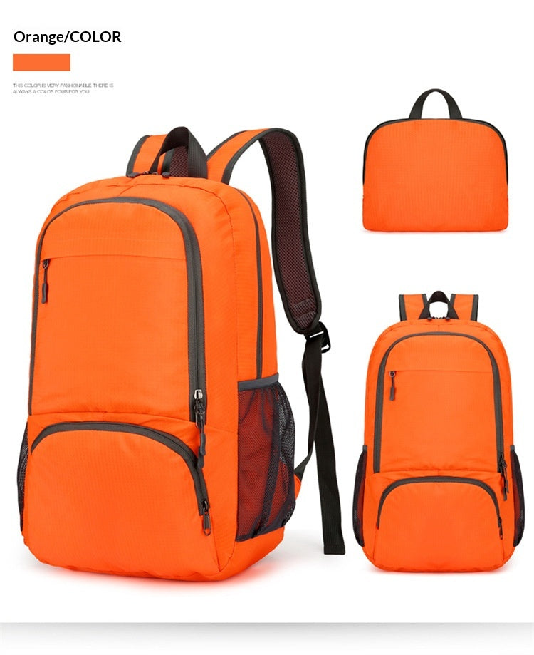 Backpack de randonnée Sports de plein air Portable Polding Skin Bag Camping Randonnée Marathon Water-Res