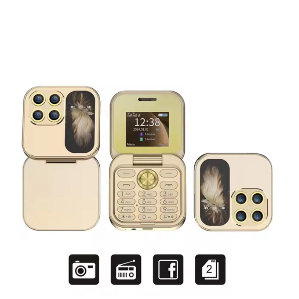 Écran pliant Double carte Dual Standby 2G Téléphone portable