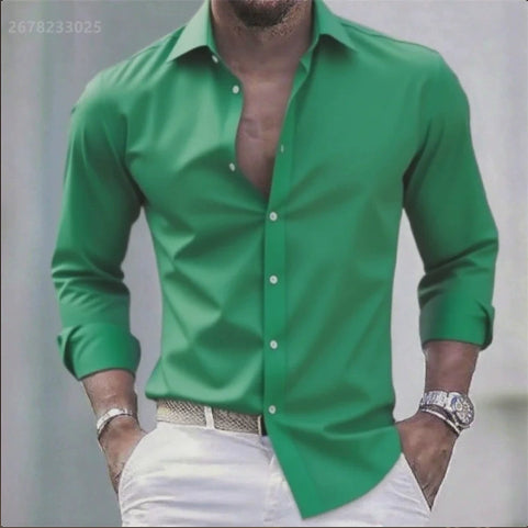 Chemise à manches longues pour hommes