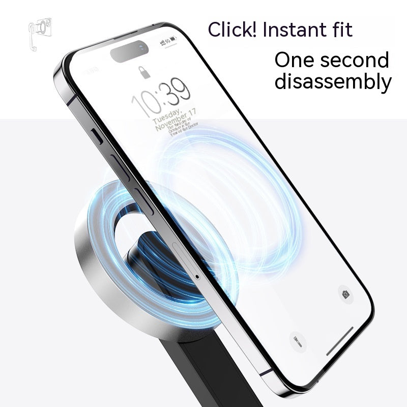 Magnetic Mobile Phone Mini Selfie Stick Bluetooth Télécommande Alliage d'aluminium