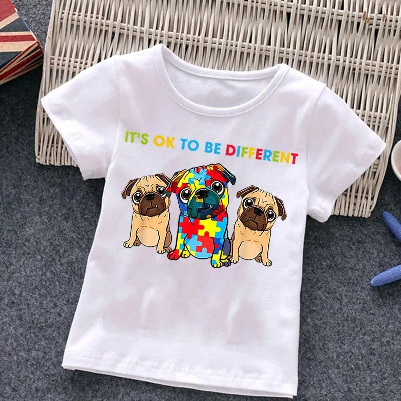 Garçons avec autisme T-shirt Puzzle Top