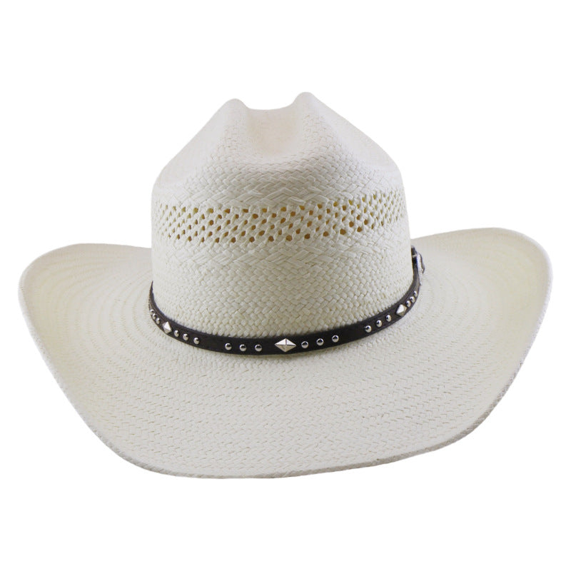 Chapeau Cowboy Cap Knights Chapeau Cowboy à cinq points en paille