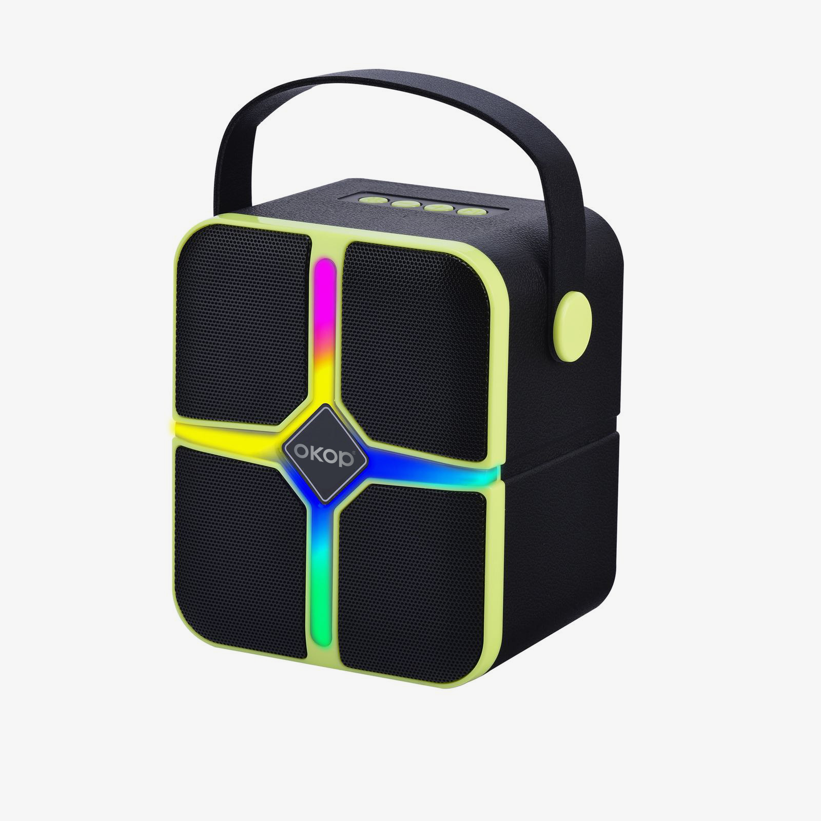 KP-876 Haut-parleur Bluetooth sans fil le plus vendu Poignée portable RGB Éclairage Batterie longue L