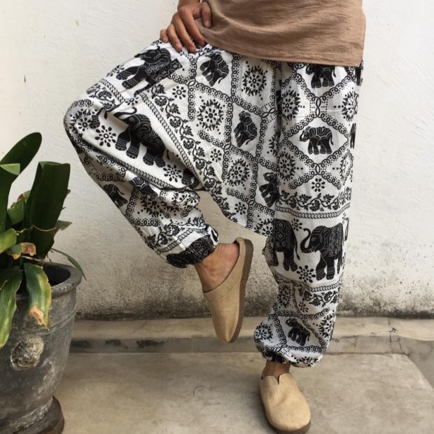 Trendy Plus Taille Loose Lantern Men's and Women's Same Large Crotch Pantalons