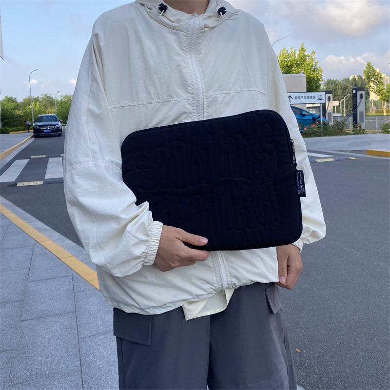 Sac de rangement brodé pour tablette portable