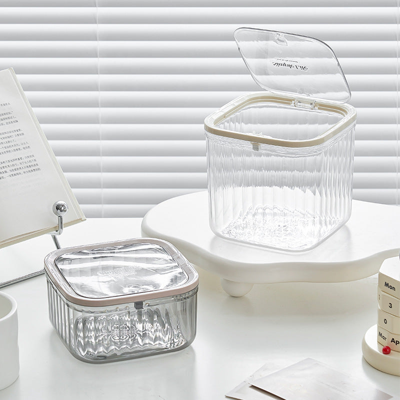 Corbeille de bureau transparente peut Light-Luxury Car Panier de papier