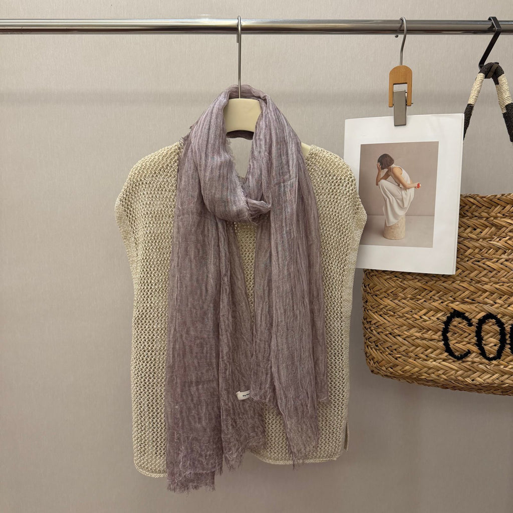 Écharpe chaude en coton plissée de style nouveau