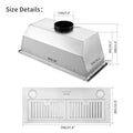 Hotte de 30 pouces Insert Range 600 CFM