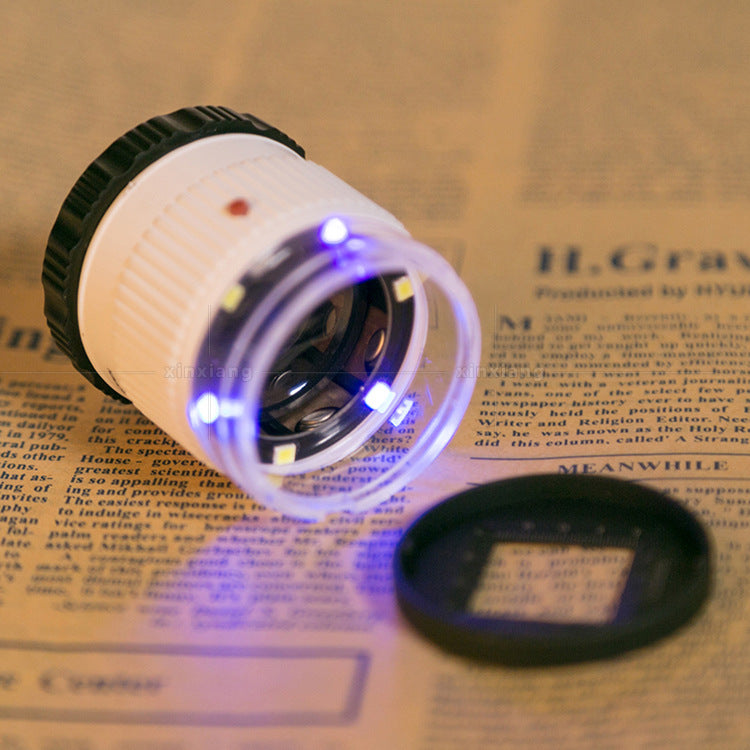 30 fois Cylindre échelle optique verre objectif focalisation HD loupe antique bijoux mesure