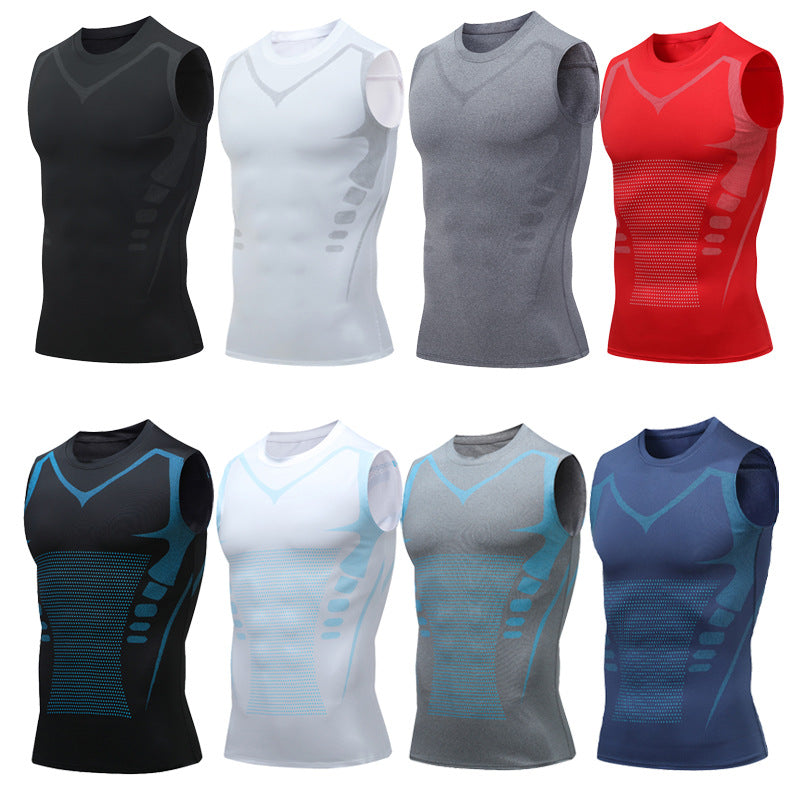 Tight Vest hommes Basketball Sports Tight American Style Training Vest Base à séchage rapide El