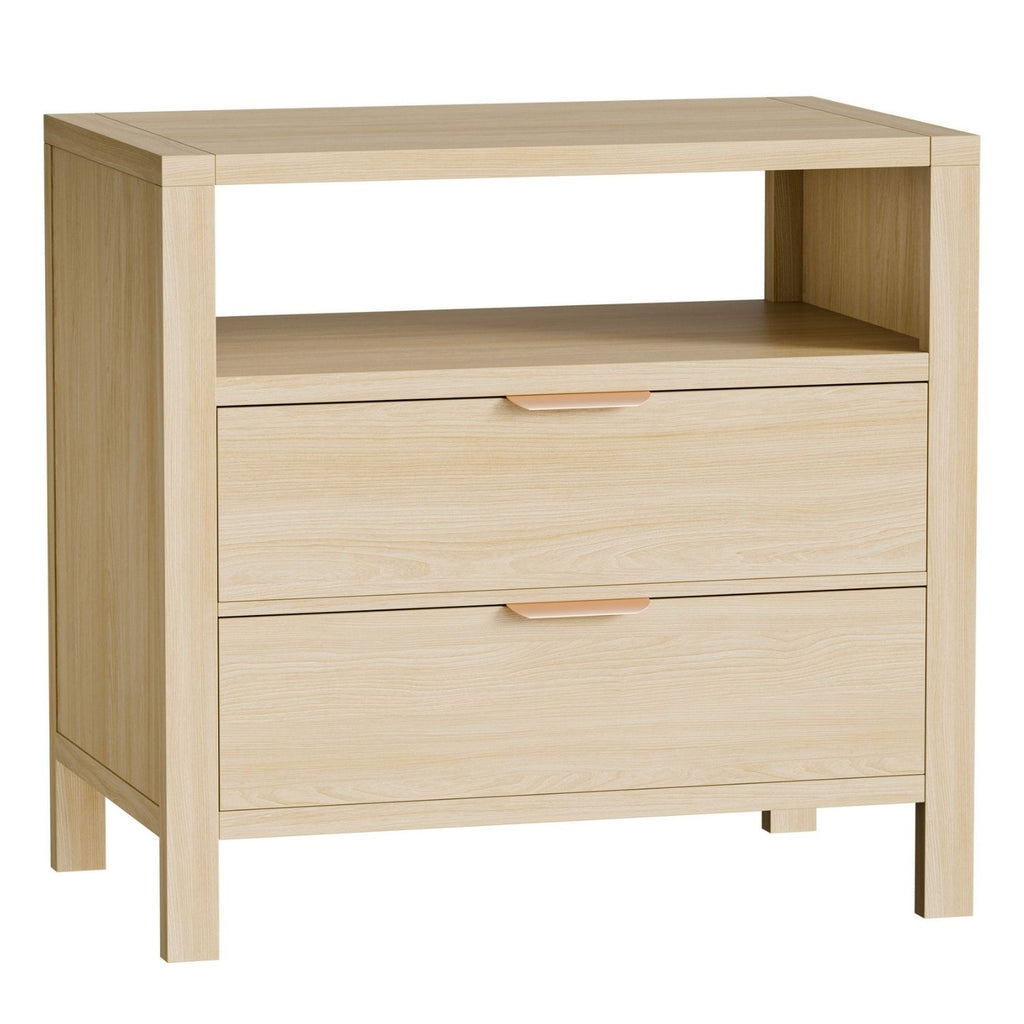 Table de chevet avec 2 tiroirs et plateau