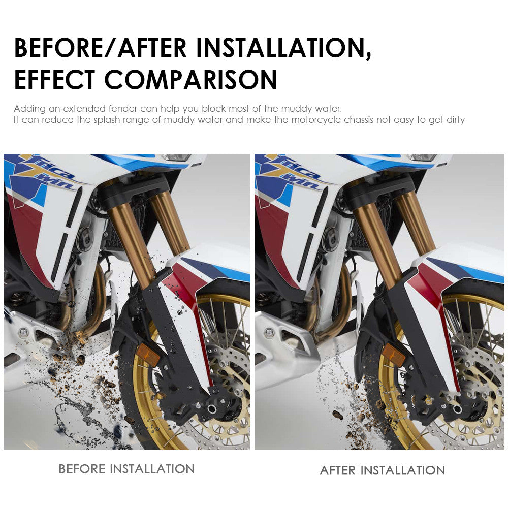 Extensions avant et arrière de la moto pour CRF1100L Afrique Twin CRF 1100 L