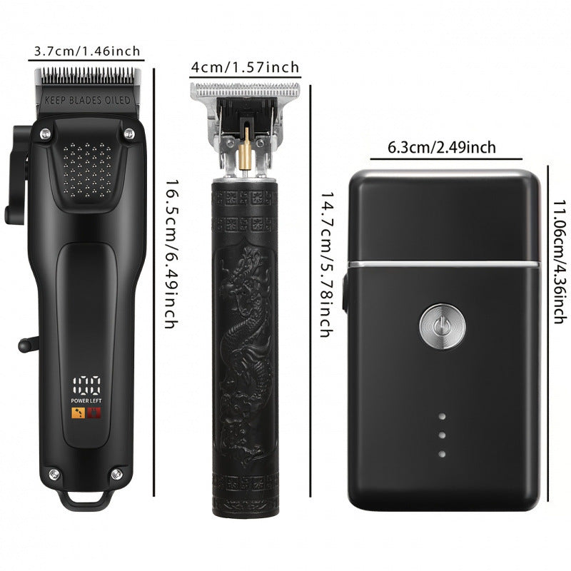Kit professionnel pour cheveux et barbes avec un pinceau sans fil