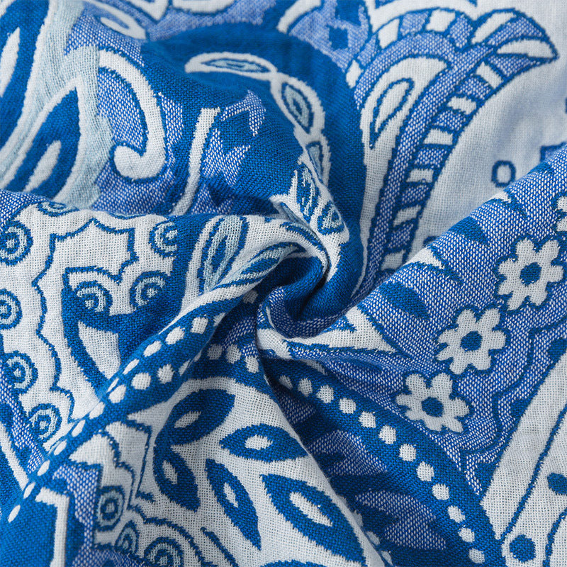 Couverture de jet de savon légère et souple en tassel floral