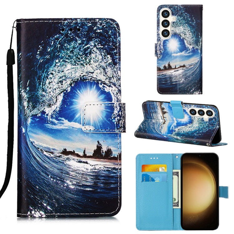 Étui en cuir peint pour téléphone portable