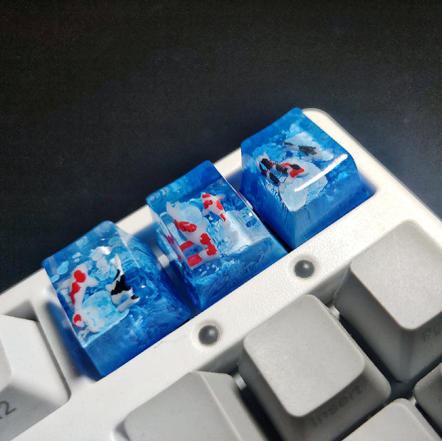 Captures de clés en résine Koi pour interrupteur Cherry Mx