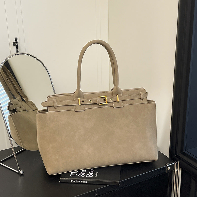 Sac à bandoulière vintage Matte de grande capacité