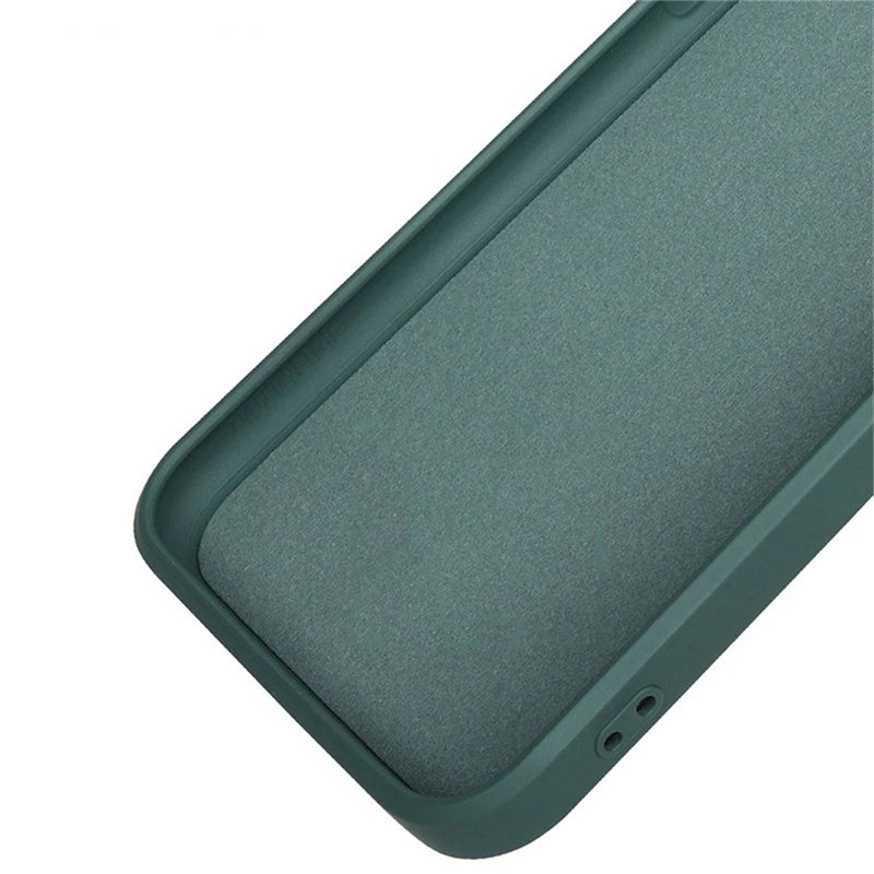 Coque de téléphone de protection arrière de couleur solide de mode simple
