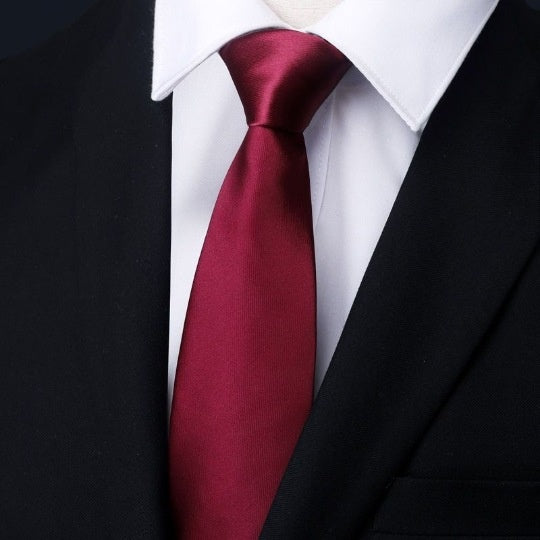 Mens Business Tie Zipper formel avec bandes bleues