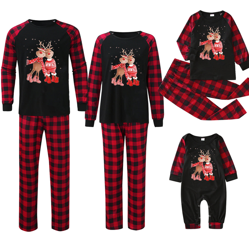 Imprimante de pointage de plaid Vêtements de maison de Noël