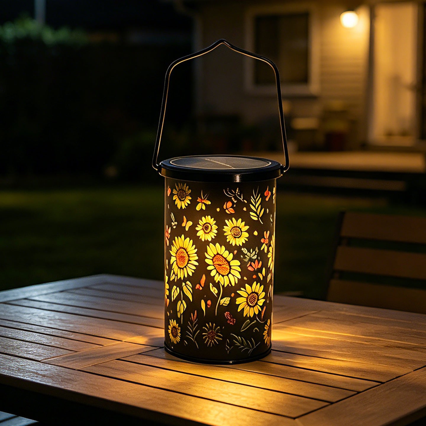 Lampe de cour à énergie solaire pour jardin extérieur