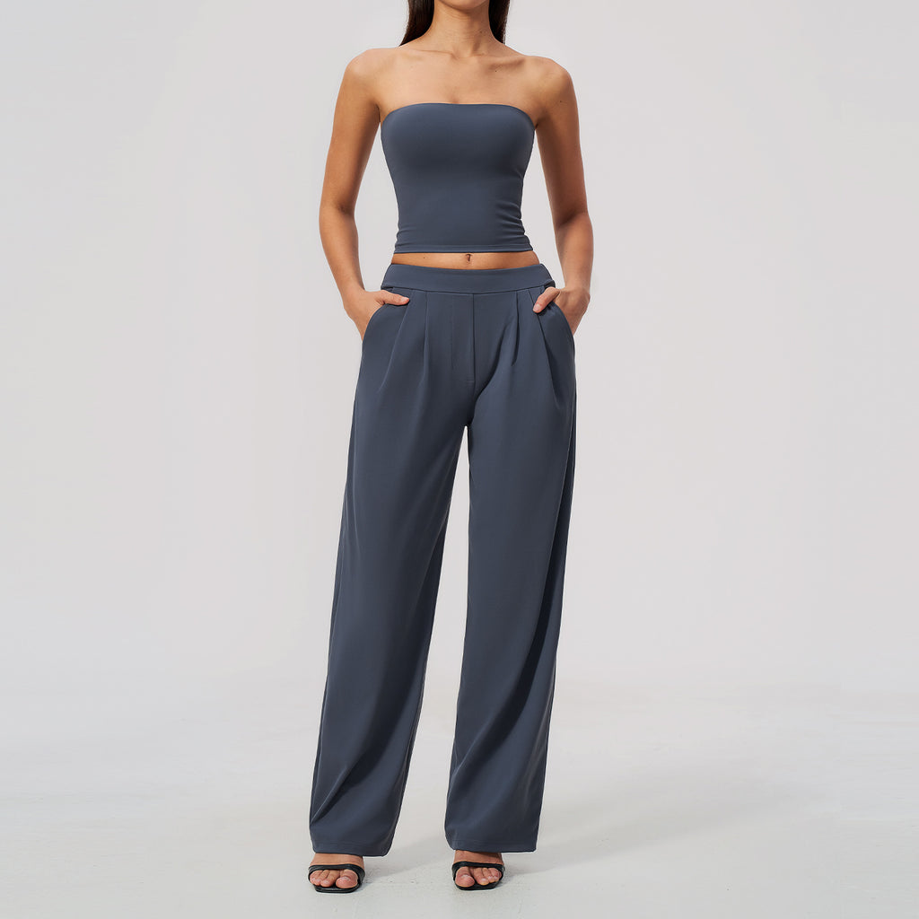 Ensemble de costumes de yoga haute taille à séchage rapide respirant