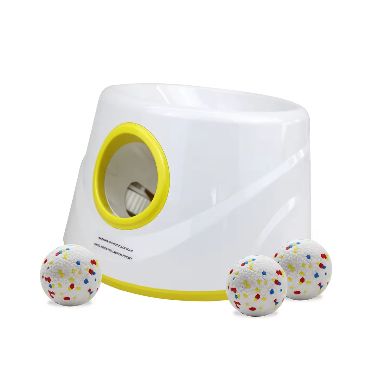 Lanceur automatique de balle de chien avec 3 boules Jeu interactif de lancer de balle de chien