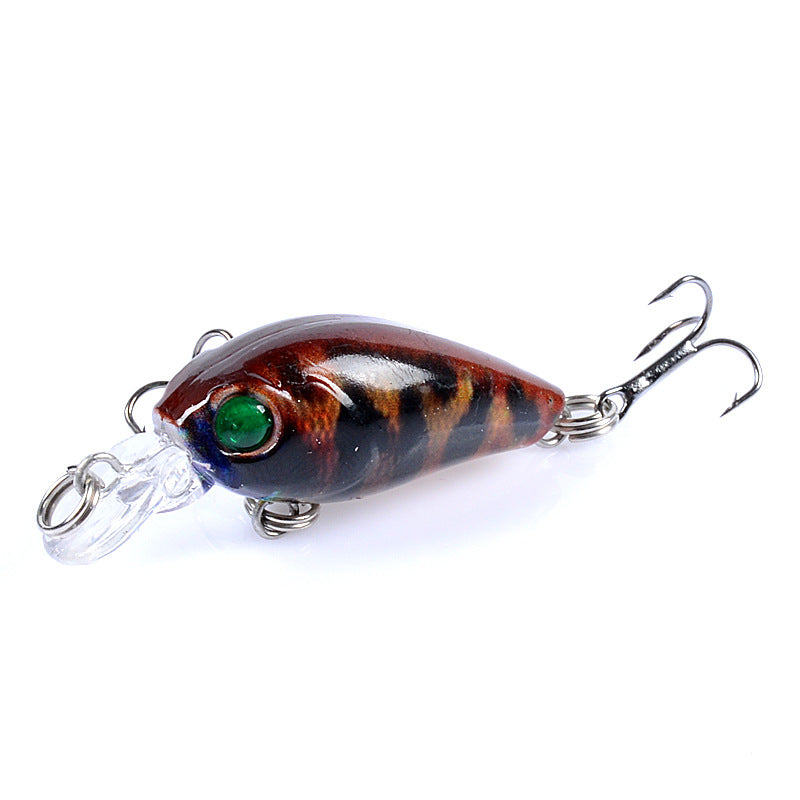 Micro-objet 4.5CM Lent bruit en plastique faux bait basse et mandarin poisson dur