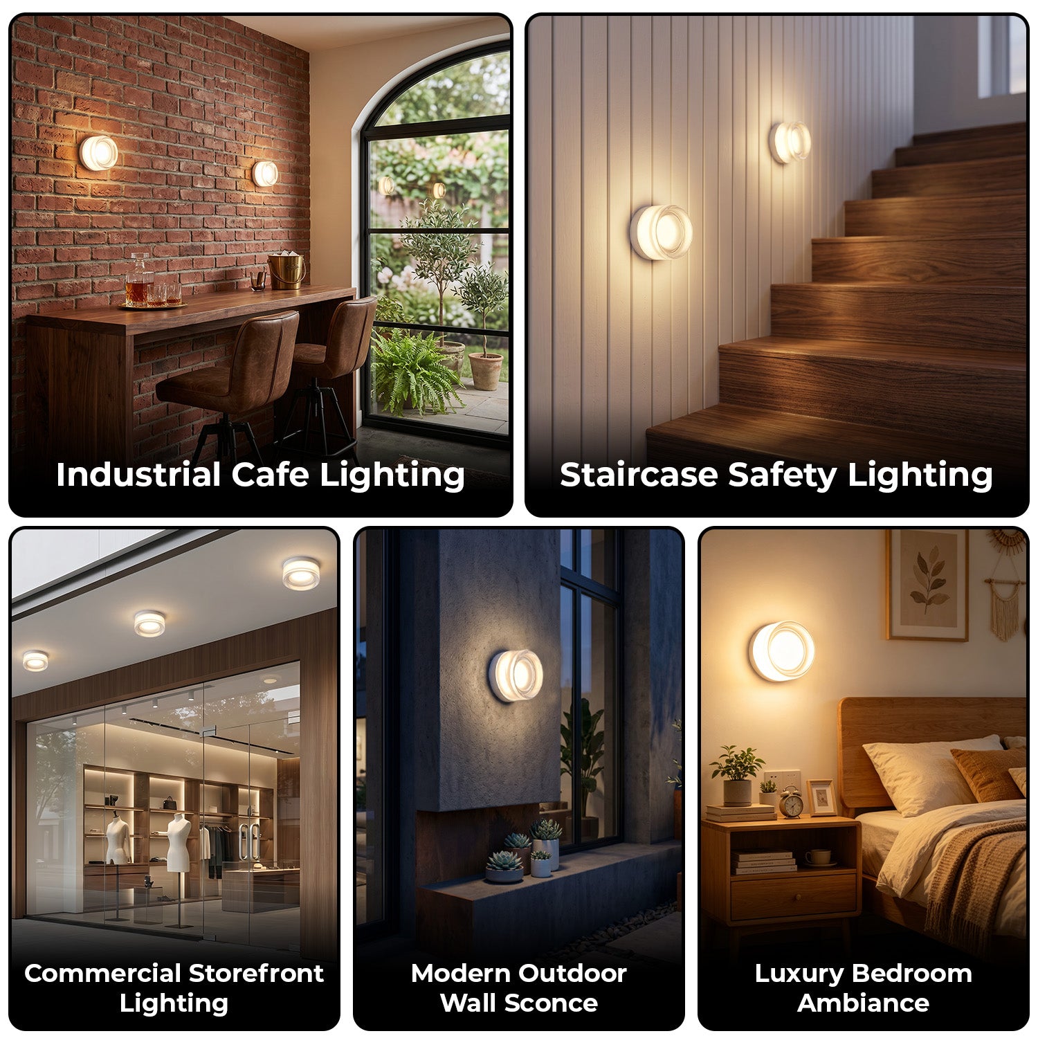 LED Wall Sconce Creative Round Glass Lighting Indoor Wall Mounted Lampe Plafond Lig