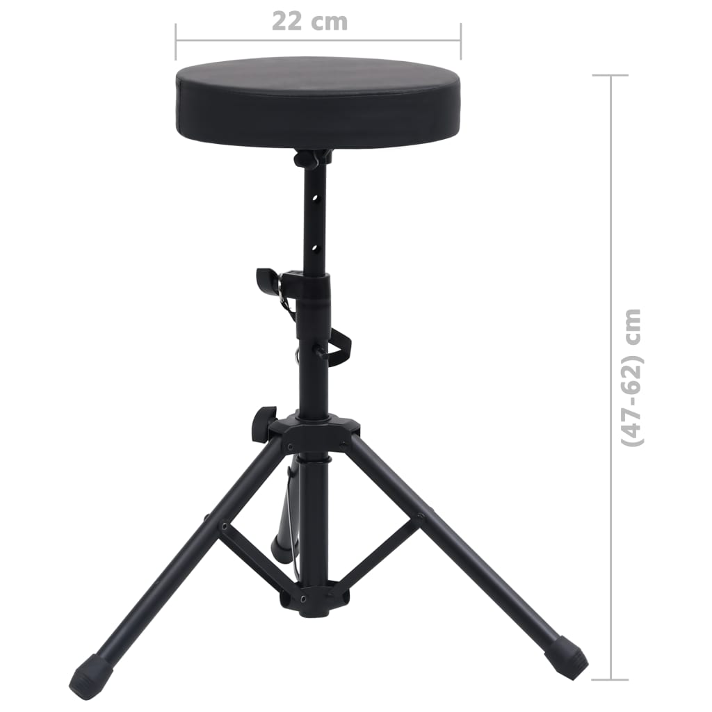Porte-clefs et tabouret double-croisement noir