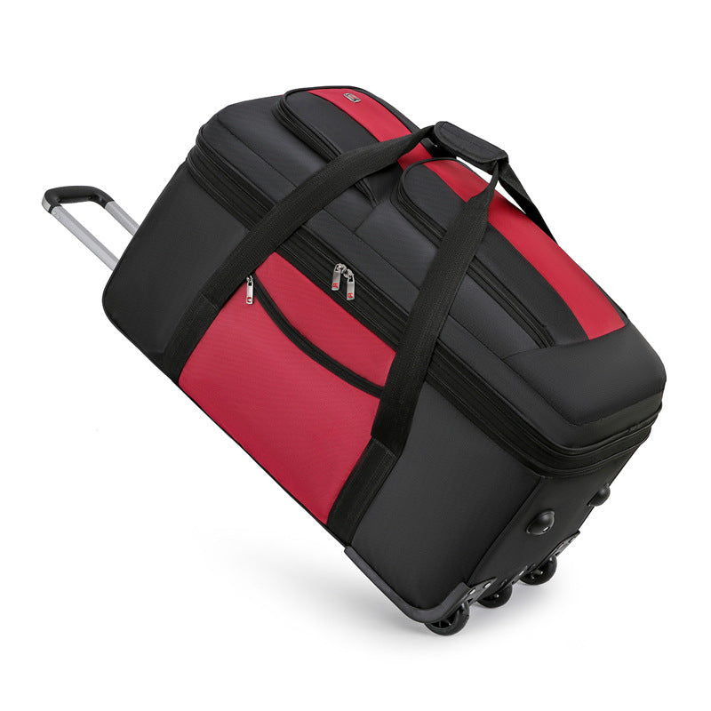 Femmes Travel Value Trolley Sacs à roulettes Oxford Waterproof Rolling Bagage Travel Ha