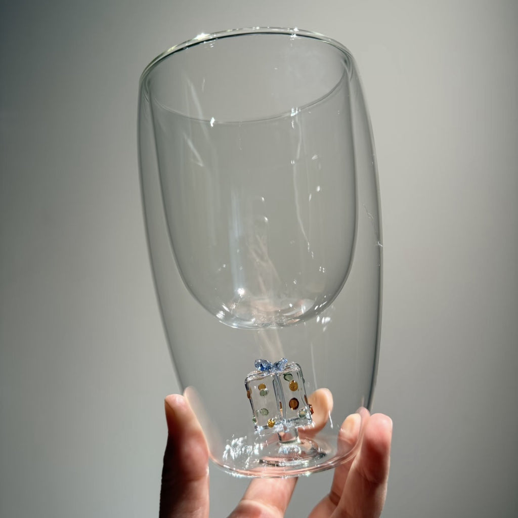 Coupe en verre à haute brosilicate avec poignée