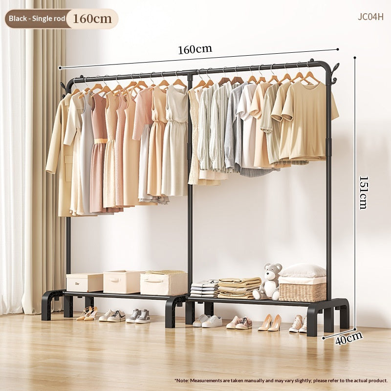 Séchage Rack Etage Chambre Chambre à coucher Hanger Intérieur Balcon Ménage Simple Vêtements Rack Plus Th