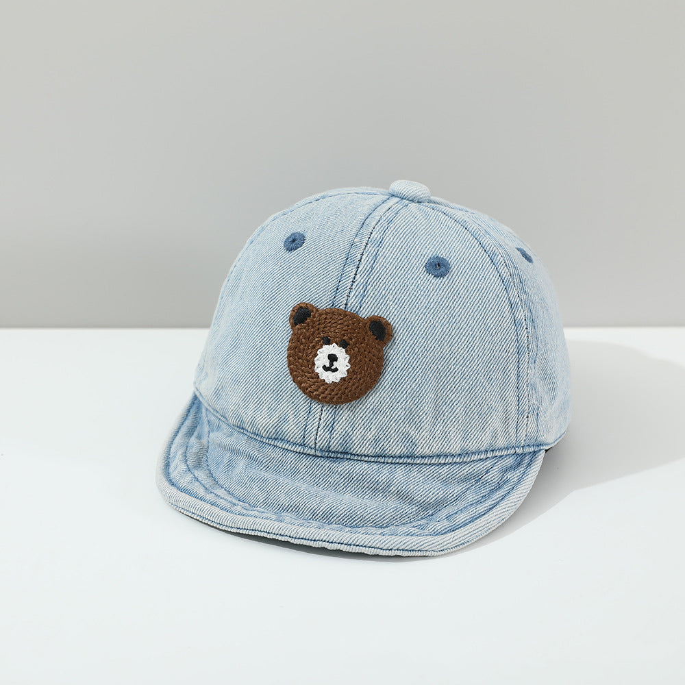 Été Noyau en peluche ours Applique Floppy Mignon et bébé apaisant Baseball