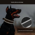 C4 Collier de chien réfléchissant Collier de chien en métal tactique