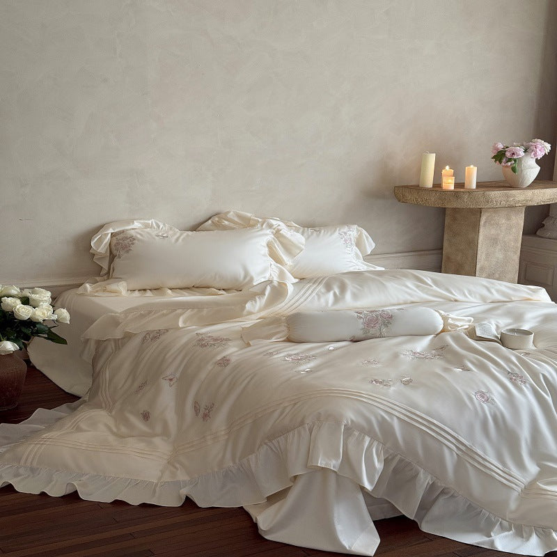 Brodé Silky-smooth and Skin-friendly Toute la saison Pure Cotton Bedding