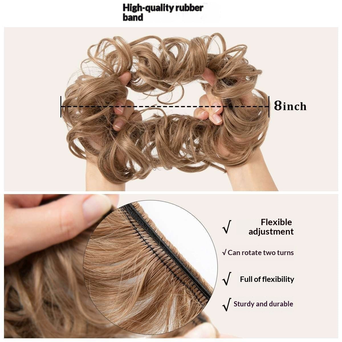 Bague de cheveux WigHairupdo ToolBun Coiffure en forme de boule