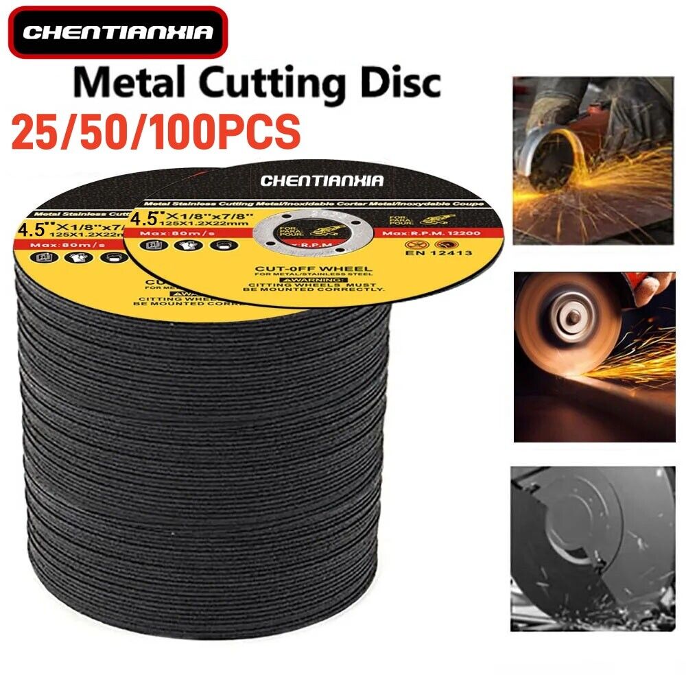 50 X 115mm ULTRA THIN 1mm MÉTAL CUTING BLADE DISC POUR ACIER ET CARBURANTS ANGLE 50PCS