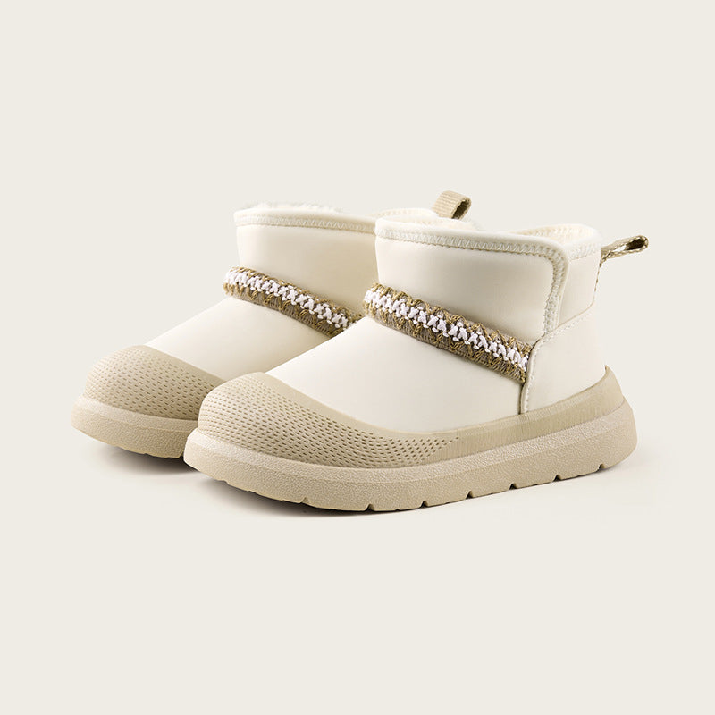 Bottes de neige pour enfants de style hiver extra-épaisseur pour les tout-petits