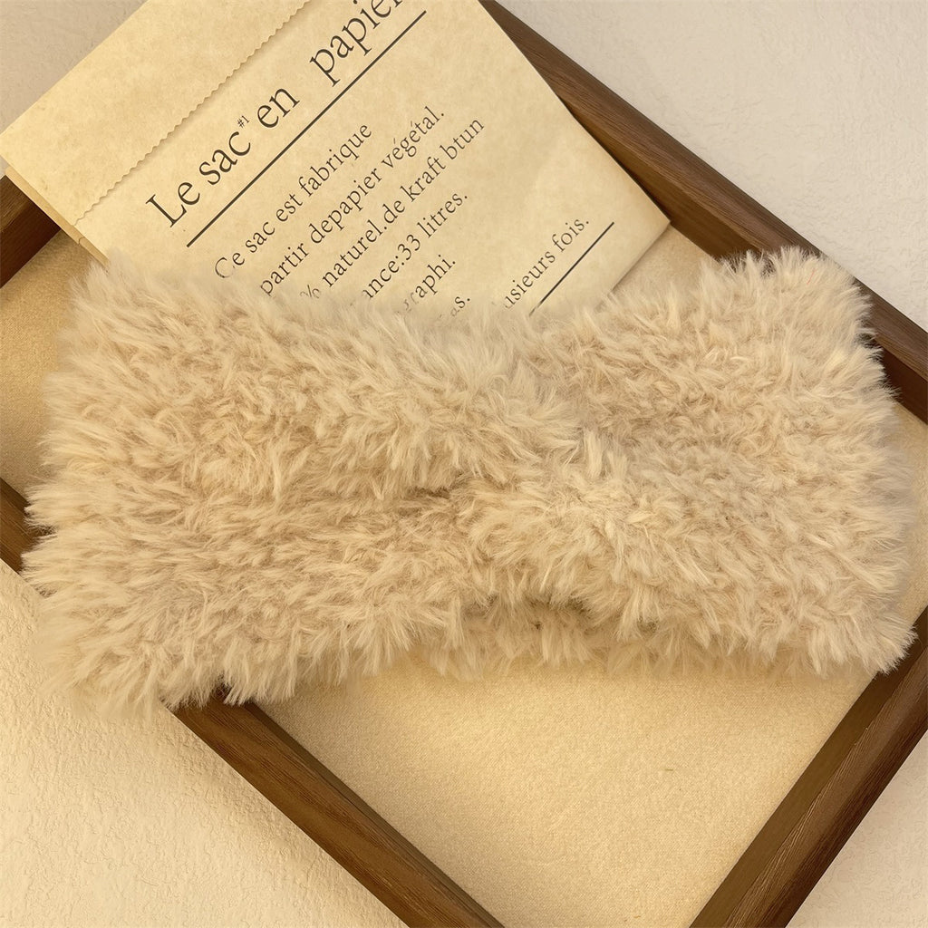 En peluche large bande de cheveux chaud épais pour les femmes