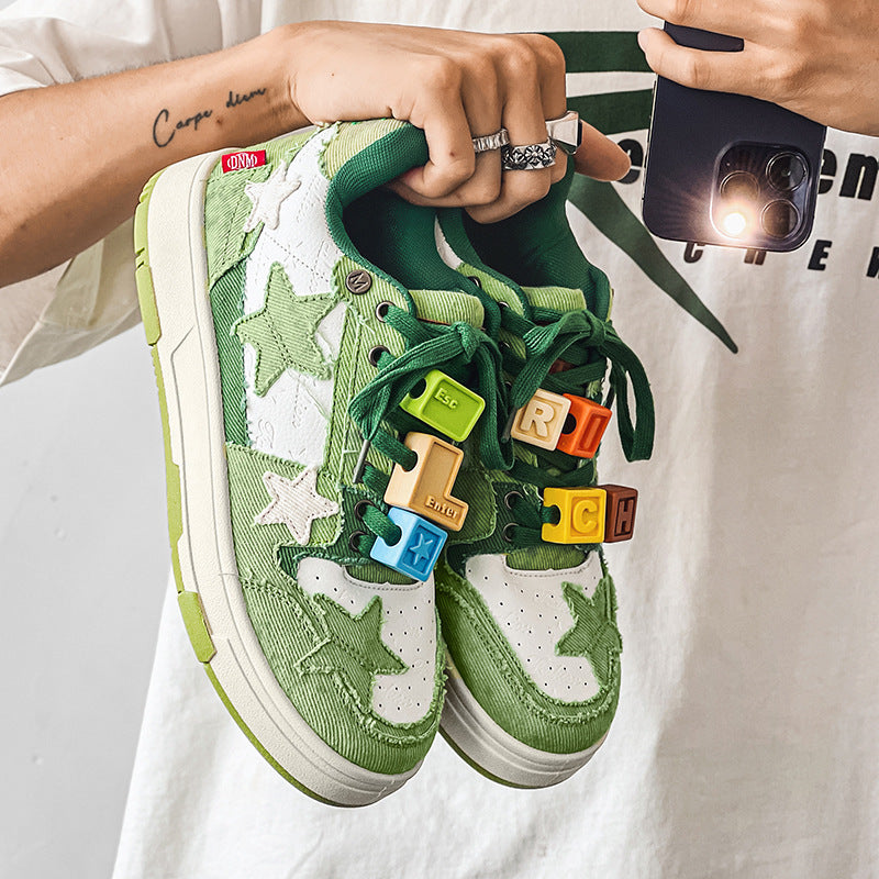 Star Pattern Sneakers Sport de design d'intérêt spécial pour les hommes Et les loisirs