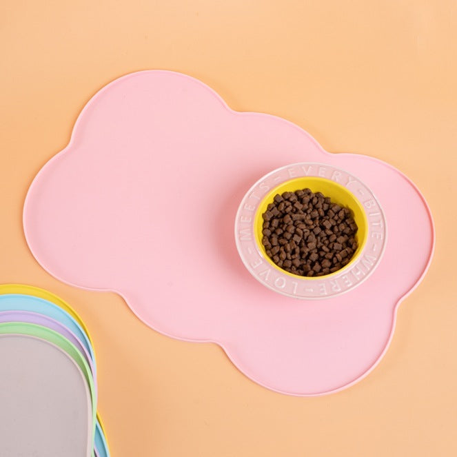 Tapis d'alimentation antidérapant pour chat et chien en silicone imperméable